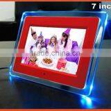 Acrylic Frame Material LCD Video Display 7inch Chinese Sex Digital Photo Frame thumbnail-3