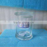 Chirstmas America Style 350ml Clear Glass Candle Holder With Glass Cap thumbnail-1