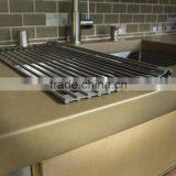 Silicone Coated Stainless Steel Roll Up Space Saving Kitchen Rack thumbnail-6