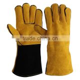 Fancy Split Leather Welding Work Gloves/best quality taidoc