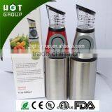 Fully stocked Oil & Vinegar Dispenser, Press and Measure Oil and Vinegar Dispenser, Kitchen Oil Dispenser