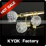 KYOK curtain rod with dimond curtain finial in Africa ,wrought iron curtain rod finials ,curtain finials