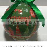 Holiday Ball Ornament - Christmas With Snowflake Design thumbnail-1