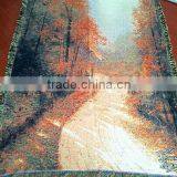 Chinese Customized Design Woven Throw and Blankets, Jacquard Technics, 50*60" Size thumbnail-2