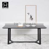 High Quality Modern Elegant Rectangle Dinning Table Wood MDF Dinning Table thumbnail-1