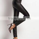 Women Fashion Leather Long Pants thumbnail-2
