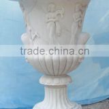 Used stone marble plant for sale hand carved sculpture from Vietnam