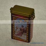 Wholesale and Hot Sale Rectangular Coffee Tin With Hasp