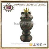 Factory Custom Handicraft Carved Resin Frog thumbnail-3