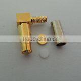 MCX Male Elbow RF Coaxial Adapter Connector for RG174 Cable