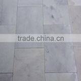 30 x Free Lenght Sandblasted Turkish White Marble Tiles thumbnail-6