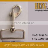 Shiny nickel free plating custom snap hook for leather bag