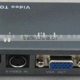 multiple signal converter, different signal Free Transform video converter, CVBS S-VIDEO AV VGA Convertor video converter