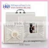 Promotion Elegant White 11*11 Leather Wedding Photo Album