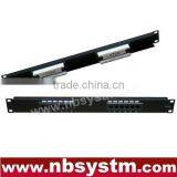 12 Port UTP Cat5e/Cat6 Patch Panel 19" 1U, Krone & 110 Dual IDC