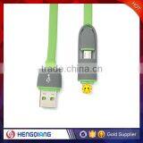Hot Sale!!!!!!2in 1 USB Mirco Data Cabler for IPhone for Android Phone thumbnail-3