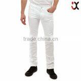 2015 fashion jeans men white denim jeans fit slim straight legs stained jeans JXQ896