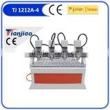 Four Heads CNC Router Advertising Router Machine 1212