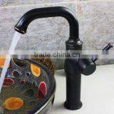 Vintage Bathroom Vessel Sink Faucet Oil Rubbed Bronze Single Handle Single Hole Lavatory Basin Faucets Mixer Valve Control With thumbnail-3