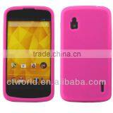 Pink Silicone Cover for LG Google Nexus 4 E960 case
