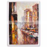 Xiamen Factory ROYI ART Newest Design Streetscape Oil Paintings Wall Decor