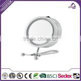 Metal Round Desktop Mirror LED Double Makeup Mirrors