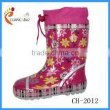 Girls Flower Printing Cheap Gumboot