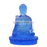 Glass Buddha Statue Liuli Glass Made of Old Traditional Methods Liuli Buddha thumbnail-1