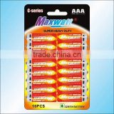 R03 SIZE AAA UM-4 DRY CELL BATTERY 16PCS/CARD