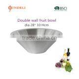 2016 Elegant Designs Stainless Steel Double Wall Fruit Dish thumbnail-1