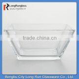 LongRun Transparent Tempo Square Bowl Hot Sale Glass Dinnerware thumbnail-1