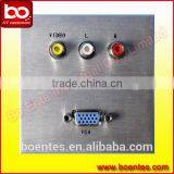 86*86 Wall Mount Hotel AV Plate Socket With HDMI/VGA/USB/Audio/Video/Data for AV Solutions thumbnail-3