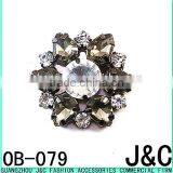 Flowers Shaped Acrylic Stone Lady Fashion Shoes Ornaments thumbnail-1