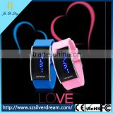 With night light LED watch silicone band watches for girl