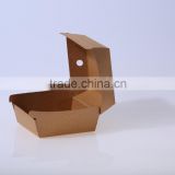 GoBest disposable kraft paper lunch box folding paper packaging box