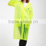 Milky Color Lightweight PE Poncho promotional raincoat