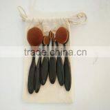 Amazon Oval Make up Brush 6pcs Professional Toothbrush Makeup Brush Set Beauty Oval Brush