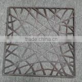 handicrafts home metal wall decor ornamental square modern iron window grill design
