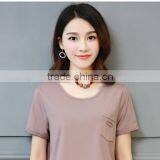 Loose Pure Color Coat Joker T-shirt thumbnail-3