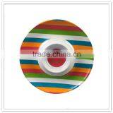 LFGB Standard Round Shape Two Divided Plate, Melamine Baby Use Custom Chip and Dip thumbnail-2