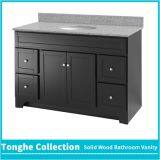 Espresso Shaker Style Solid Wood Bathroom Vanity Unit With Granite Top thumbnail-4