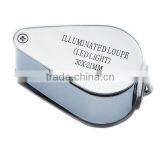 Portable 30x Magnifying Optical Glass LED Light Jeweler Identifier Tool Loupe thumbnail-5