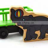 Farm Animal Toys Wooden Trains for Kids thumbnail-6