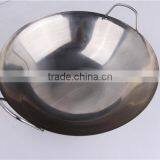Non Stick Cooking Welded Joint Mini Chinese Stainless Steel Wok thumbnail-5