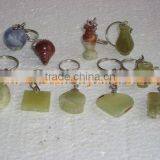 TOP PAKISTANI NATURAL STONE ONYX KEY CHAINS HANDICRAFTS thumbnail-2