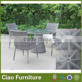 Balcony Outdoor Wicker Coffee Furniture Rattan Table and Chairs thumbnail-3
