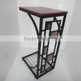 Geometric Design Tabletop Nightstand TV Book Tray Furniture Side Sofa End Table thumbnail-2