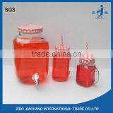 4L Huge Glass Jar With Tap for Beverage and Cold Juice thumbnail-1