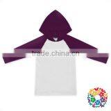 Wholesale Kids Fall Boutique Clothing Fashion Raglan Sleeve Hoodies thumbnail-2