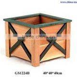 Square Large Wood Planter for Garden Outdoor thumbnail-1